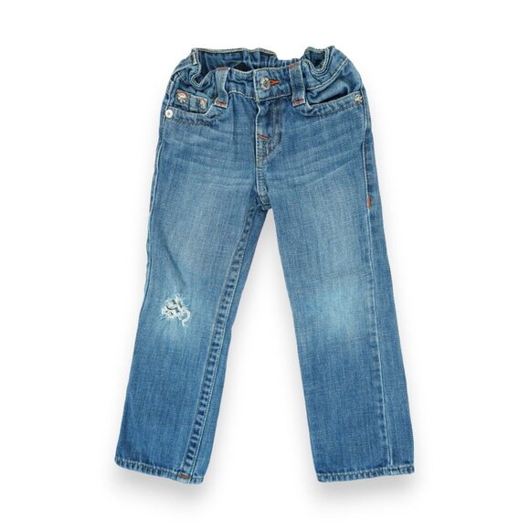 True Religion World Tour Kids Jeans Pants Size‎ 5 Blue - Picture 1 of 7